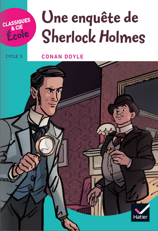 Illustrations réalisées pour le roman "Une enquête de Sherlock Holmes" dans la collection Classiques et Cie chez Hatier
